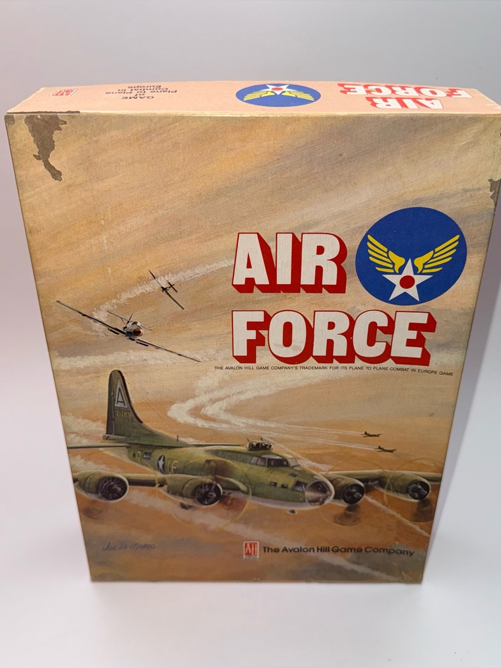 Air Force Bookcase Game 1980 Avalon Hill No Dice  8928 Plane Combat Unpunched